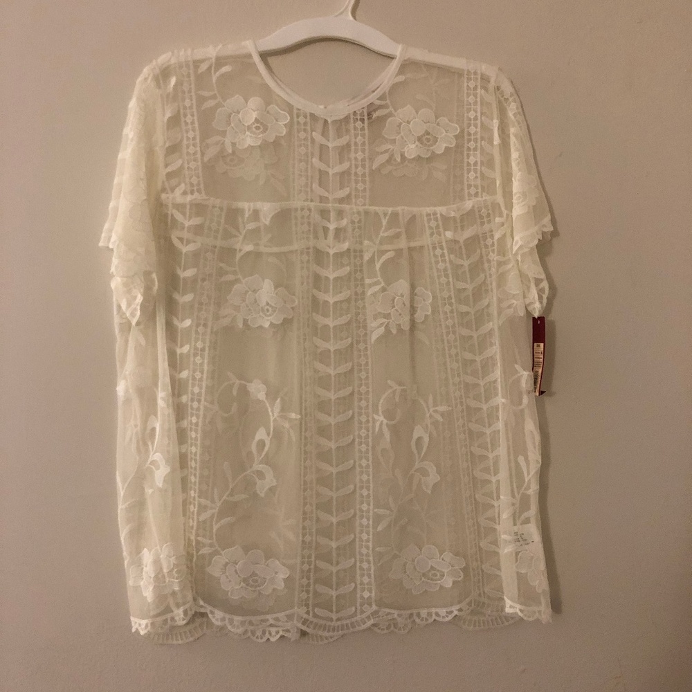 White Merona Blouse XXL